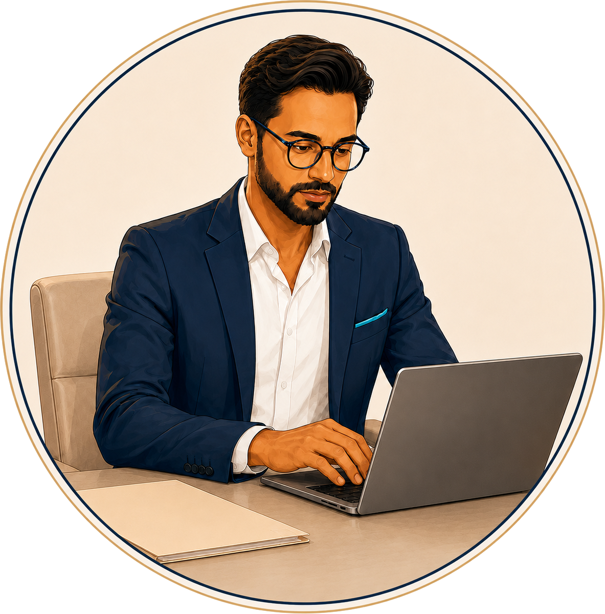 Portrait illustré de Maxime Carbou